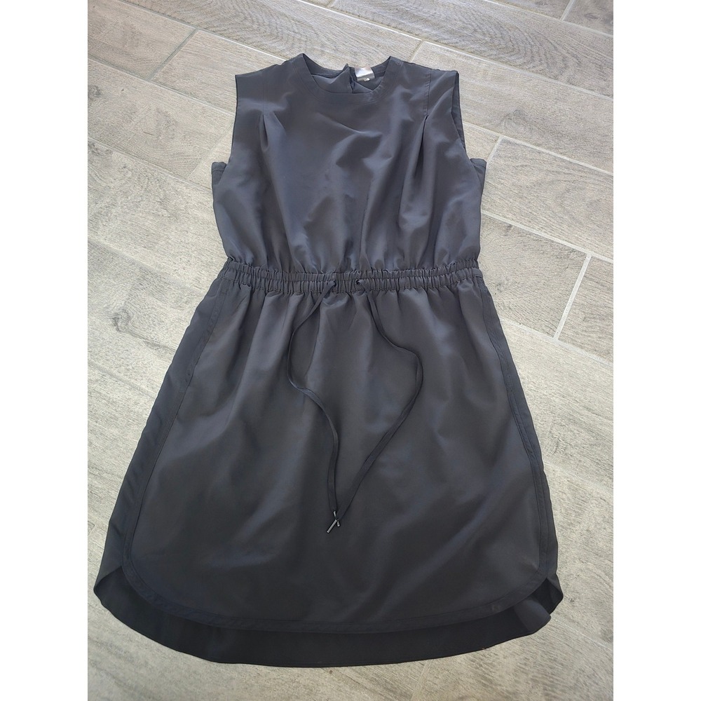 CALIA by Carrie Underwood Womens Black Sleeveless Drawstring Athletic Dress M